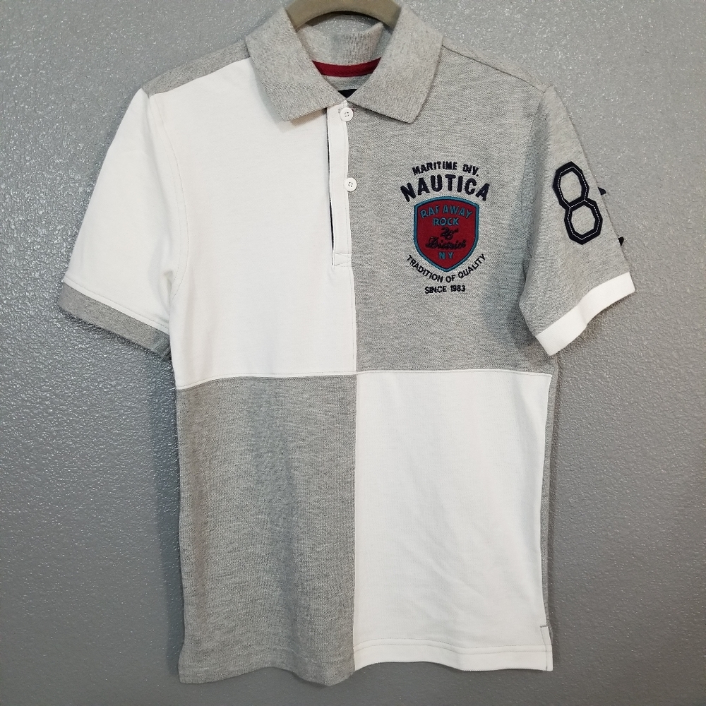 Nautica Polo Shirt Boys Medium 10/12